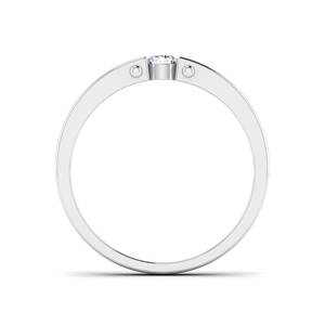 Lo último en oro de 14K y 18K, banda de diamante certificada IGI, anillo de bodas de compromiso, diseño de ajuste de tensión, regalo para tu esposa - Product Image 2