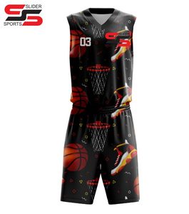 Nouvel uniforme de basket-ball uni Design personnalisé hommes uniforme de basket-ball vierge pour hommes fabriqué au Pakistan - Product Image 5