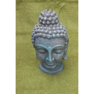 FRP brillant tête de bouddha affichage attrayant intérieur et extérieur en fibre de verre résine Statue Gautam bouddhisme Style Sculpture religieuse - Product Image 3