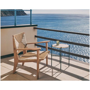 Sillón de madera de teca con cuerda para exteriores - Product Image 4