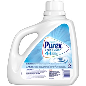 Purex ผงซักฟอกเหลว, ฟรีและชัดเจน, ออนซ์ของเหลว150, โหลด100