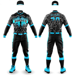 HOSTARON Logotipo bordado personalizado Malla transpirable Sublimado Ropa de béisbol y softbol Jersey Mujeres Uniforme de béisbol Hombres Béisbol - Product Image 4