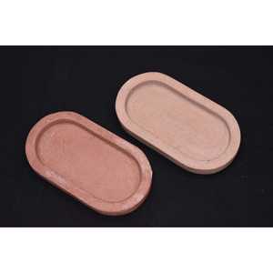 Juego de 2 bandejas decorativas ovaladas Microtopping de hormigón - Product Image 2