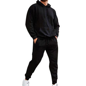 Ensemble de survêtement à logo personnalisé Survêtement pour homme à logo cousu Vêtements de sport pour homme Survêtement décontracté personnalisé pour homme - Product Image 4