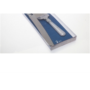 Juego de 2 piezas Godinger de cuchillo y espátula largos para servir pastel de boda con perlas, tamaño personalizado, para vajilla - Product Image 6