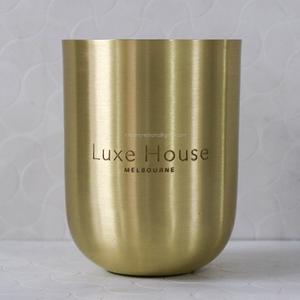 2021 nuevos diseños, contenedor de vela de latón personalizado, tarros de vela vacíos de Metal de lujo hechos a mano para decoración del hogar de la India - Product Image 2