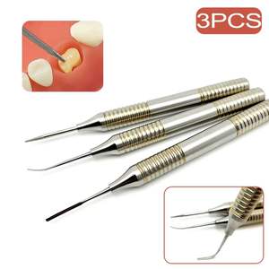 Kit Manual de Acero Inoxidable para Extracción de Dientes Atraumáticos, Periótomos de Colocación de Implantes Dentales, Elevador Flexible Quirúrgico - Product Image 3