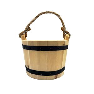 Refroidisseur de boissons en bois le plus populaire seau à champagne en acier inoxydable pour mariage fête de famille grand seau à glace - Product Image 5