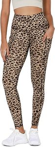 Women's 100% Cotton High Waisted Yoga <b>Leggings</b> <b>with</b> <b>Pockets</b> Tummy Control Non-See Workout Athletic Running Pants - Product Image 5