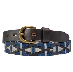 Personalizable ecuestre Equino Polo Cinturón de cuero Hombres Pin Hebilla Grano superior Bordado de cuero Cinturón deportivo Suministros para montar a caballo - Product Image 3