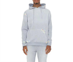 Conjunto de chándal de invierno informal para hombre 2025, chándal con capucha y cremallera con estampado de logotipo personalizado, pantalones para correr, chándal liso de poliéster 100% Unisex - Product Image 1