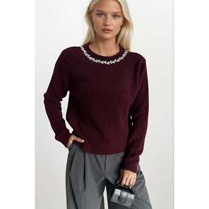 เสื้อไหมพรมแบบมีปก ยี่ห้อ Islemeli รุ่น Triko Kazak - สีน้ำตาล - สีน้ำตาล - Product Image 5