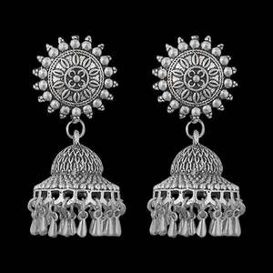 Jeweljunk Oxidised Beads <b>Drop</b> DanglerJhumki <b>Earrings</b> <b>Fashion</b> <b>Drop</b> <b>Earrings</b>-1311256 - Product Image 1