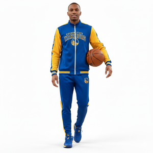 Chándal de Baloncesto Unisex Personalizado con Nombre del Equipo y Logotipos Bordados, Diseño Ligero con Apliques - Product Image 1