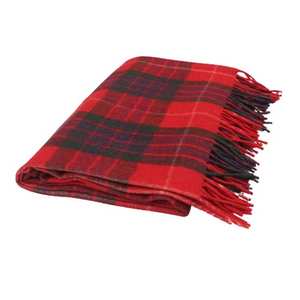 Manta de lana roja de primera calidad de Faser Soft, Heavyweight Throw Ideal para regalar o usar en el hogar - Product Image 6