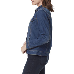 Nueva chaqueta vaquera de estilo callejero con diseño personalizado para mujer Chaqueta vaquera informal de estilo callejero a precio razonable al por mayor - Product Image 3