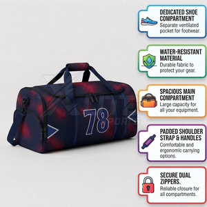 Sac de sport en nylon haute qualité pour équipement de football et entraînement, idéal pour les commandes en gros de fournisseurs, faible MOQ, personnalisable pour les équipes sportives - Product Image 5
