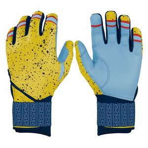 Custom Made Professional Baseball Batting <b>Gloves</b> Breathable Eco-Friendly Quick-Dry <b>Heavy</b> <b>Duty</b> Leather & PU Customizable - Product Image 2