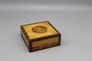 กล่องเครื่องเทศตั้งโต๊ะทำจากไม้ธรรมชาติพิมพ์ลายพรีเมี่ยมพร้อมช่องแยกสำหรับเครื่องเทศและ - Product Image 3