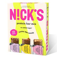 Barres protéinées N!CK'S au chocolat et aux cacahuètes salées – Boîte de 12 |   15 g de protéines |   200 calories |   Collation riche en protéines, (40g x 9)