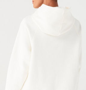 Logo personnalisé blanc-couleur lourd 100% coton bouton pulls à capuche pour les femmes à Qasaab Gloves Company - Product Image 6