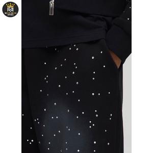 กางเกงขายาวผู้ชายพรีเมียม ผ้าแคนวาสเนื้อบางเบา แต่งหมุดคริสตัล ล้างสีแบบแอซิด ทรงตรง กันน้ำ ระบายอากาศได้ดี - Product Image 6