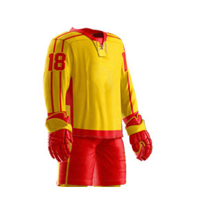 Uniforme de hockey sobre hielo por sublimación caliente, uniforme de equipo personalizado, Jersey de hockey personalizado para hombres, uniforme de hockey sobre hielo - Product Image 6