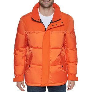 Veste matelassée d'hiver personnalisée de haute qualité pour hommes à col montant avec capuche Design à bulles imperméable et respirant pour l'extérieur - Product Image 3