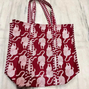 Bolsos de compras acolchados vintage Bolsos de mano acolchados bohemios elegantes Bolsos de mano de algodón hechos a mano para mujer Bolsos de mano acolchados promocionales - Product Image 1