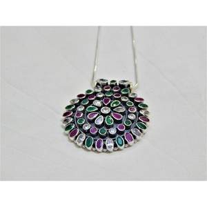 Collier pendentif fin en argent sterling 925 Collier d'anniversaire de fiançailles en pierres précieuses naturelles - Product Image 3