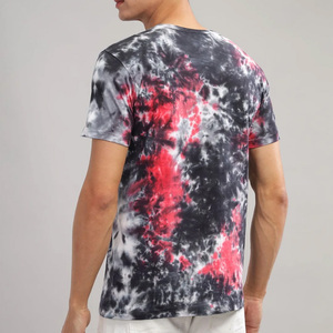 OEM hombres tie Dye camisetas verano casual personalizado impreso tela de algodón transpirable con etiqueta privada y logotipo de personalización - Product Image 3