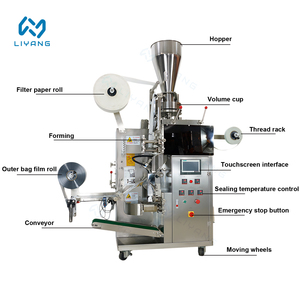 Máquina Automática para Empacar Bolsitas de Té para Pequeñas Empresas, con Hilo y Etiqueta - Product Image 3