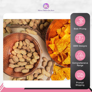 ชามขนมทองแดงสำหรับเสิร์ฟขนมเครื่องใช้บนโต๊ะอาหารของตกแต่งบ้านทำมืออุปกรณ์ตกแต่งบ้าน - Product Image 3