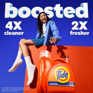 Detergente Líquido para Ropa Tide, Aroma Original, 125 fl oz, 100 Cargas, Limpieza Potenciada, Incluso en Agua Fría, con Jabón Concentrado - Product Image 2