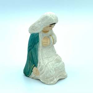 3 pezzi di piccole dimensioni su misura intagliato a mano in legno presepe figurina scultura in legno intaglio per decorazioni di buon natale - Product Image 2