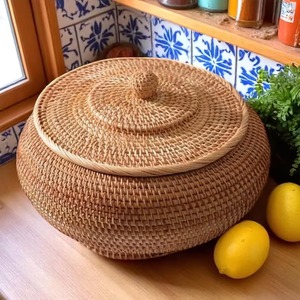 ถาดหวายทรงกลมสำหรับตกแต่งเปลือกหอยของขวัญตกแต่งโต๊ะในบ้าน - Product Image 6