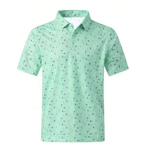 Polo Confortable à Séchage Rapide pour Homme Respirant Facile à Porter Lavage Décontracté Solide Sublimation Design Prix Raisonnable Grande Taille - Product Image 5