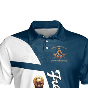 เสื้อโปโลแขนสั้นลายฟรีเมสัน ผ้าเนื้อดี งานฝีมือประณีต เสื้อโปโลเมสัน สไตล์สมาชิกโลจ - Product Image 4