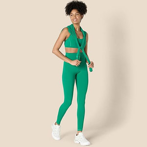 Leggings de yoga taille haute pour femmes, taille plus, logo personnalisé, taille unie, respirant, écologique, spandex/nylon, séchage rapide, contrôle du ventre - Product Image 5