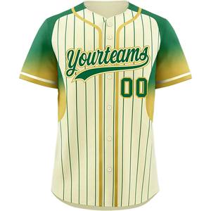 Fournisseur d'uniformes de baseball en vrac Maillots de softball boutonnés personnalisés avec tissu en maille à séchage rapide et logos brodés - Product Image 1
