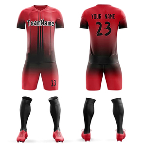 ชุดกีฬาเสื้อฟุตบอลกันลมชุดฝึกทีมฟุตบอลพิมพ์ลายสำหรับผู้ใหญ่เทคนิคการระเหิด - Product Image 4