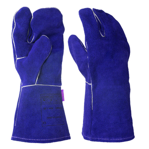 Gants de protection de sécurité en cuir de vachette de qualité supérieure, style gauntlet, écologiques, thermiques, respirants, durables, pour la soudure et la construction - Product Image 4
