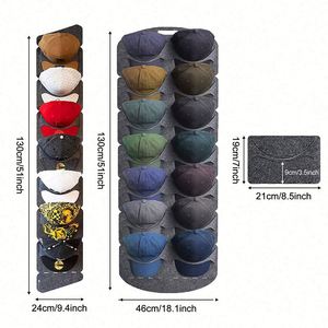 Organisateur de vêtements en tissu pour armoire et voyage, type suspendu, taille personnalisée, échantillon gratuit, organisateur de casquette de baseball, organisateur de poche murale - Product Image 2