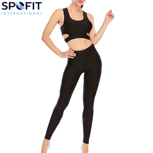 Conjunto de Yoga para Mujer de Última Moda, Cintura Elástica Sólida, Alta Calidad, 2 Piezas, Transpirable, Ecológico, Bajo MOQ, Venta Directa de Fábrica - Product Image 2