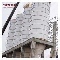 Silo de Acero para Almacenamiento de Cemento SRON, Silo Atornillado con Monitoreo PLC SIMENS, Fondo de Tolva, 1 Año de Garantía para la Industria de Procesamiento de Polvo