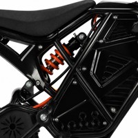 Moto tout-terrain électrique haute performance 3000W Peak, 55 km/h, 48V 21AH, avec amortisseur hydraulique à azote