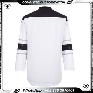 Maillots de hockey sur glace en gros, logo personnalisé, tissu sublimé, service OEM, uniformes de hockey sur glace bon marché - Product Image 4