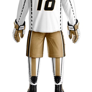 Nouveauté 2025 – Ensembles d'uniformes de hockey sur glace unisexes personnalisés de haute qualité – Dernier design, respirants, séchage rapide, antibactériens, brodés - Product Image 5