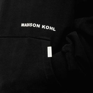 Sweat à capuche OTH surdimensionné Custom Core noir polaire en coton épais Streetwear coupe décontractée capuche à double doublure vêtements de luxe modernes - Product Image 4