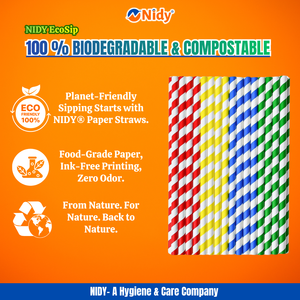 Pajitas de Papel Nidy Premium de Grado Alimenticio, Ecológicas, Seguras, Compostables y Sostenibles para una Experiencia de Bebida - Product Image 5